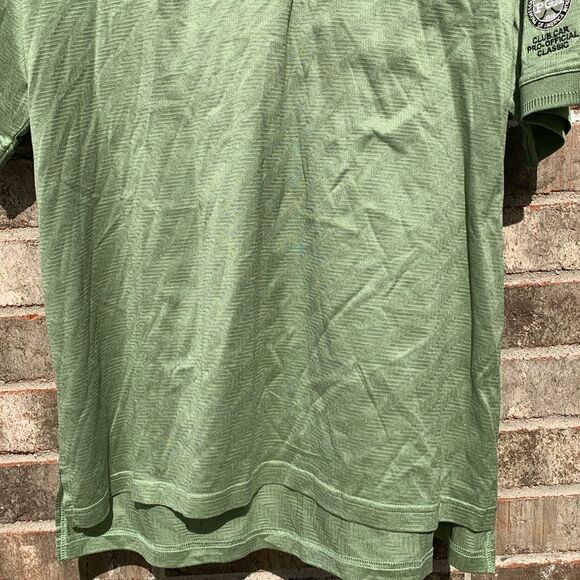 Take 50% OFF- Descente Men's Green Golf Polo Shirt, Size-L - Picture 3 of 12
